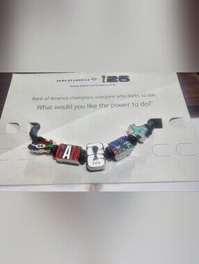 FIFA World Cup 26 Black Beaded Charm Bracelet with Multicolor Enamel Charms